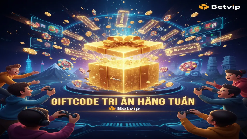 Giftcode tri ân khách hàng thân thiết hàng tuần Betvip